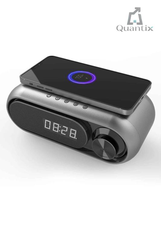 Parlante Rectangular Radio con Carga Inalámbrica 4 en 1